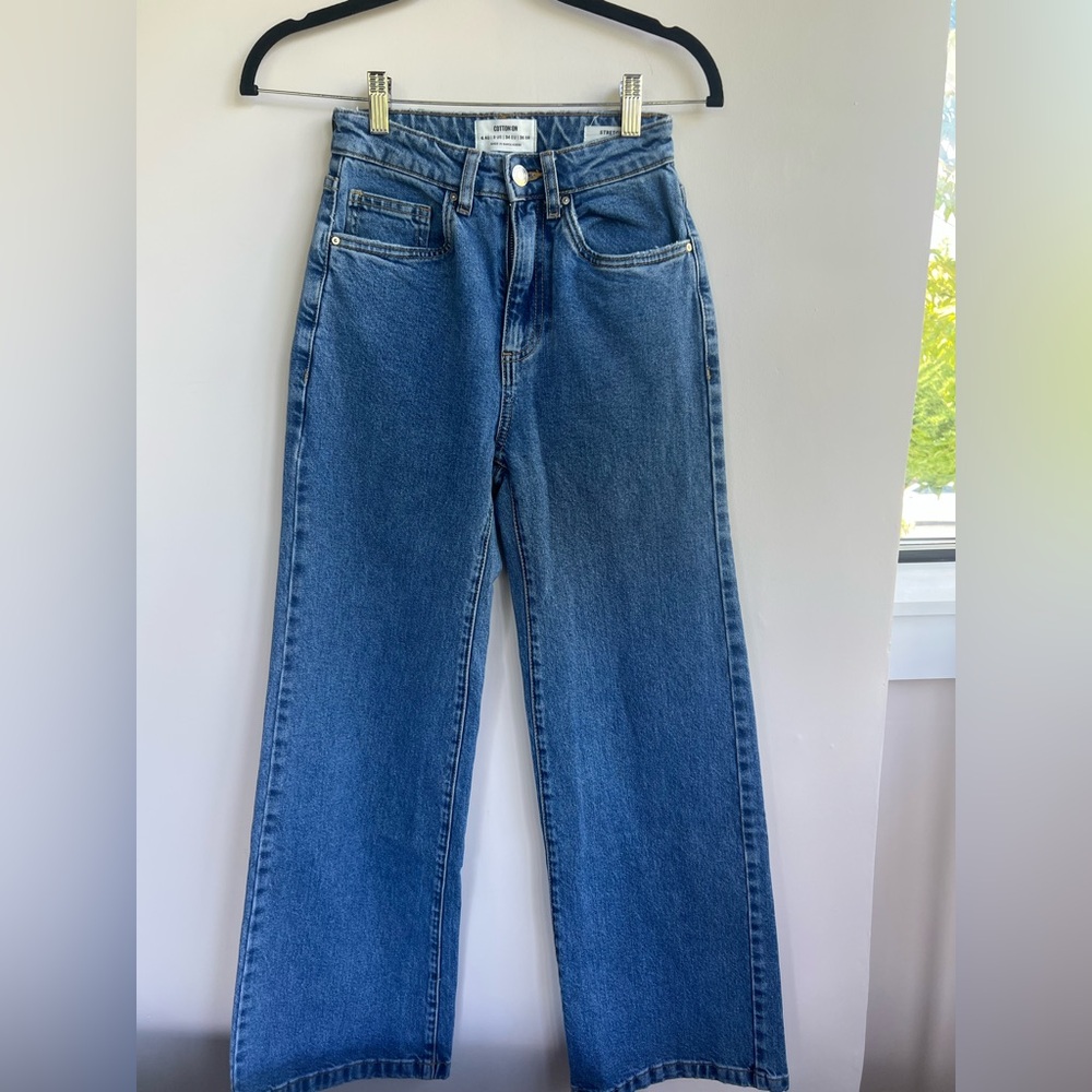 Cotton On High Waisted Classic Blue Women's Jeans